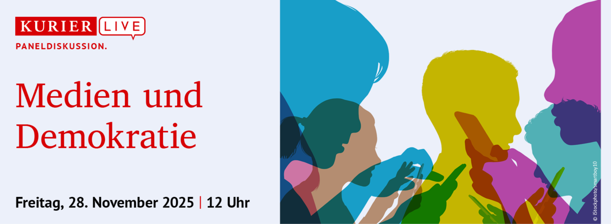 Header - KURIER Paneldiskussion - Medien und Demokratie