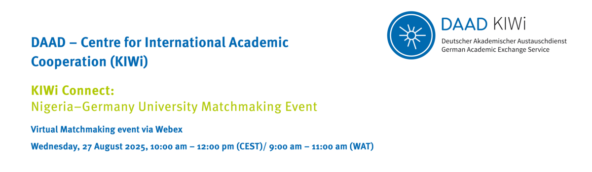 Header - KIWi Connect: “Nigeria–Germany University Matchmaking Event”