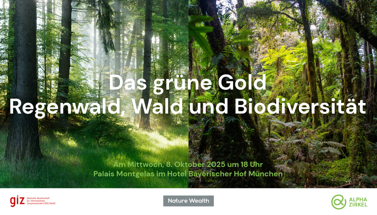 Header - ALPHAZIRKEL Unternehmerabend | Das grüne Gold: Regenwald, Wald und Biodiversität