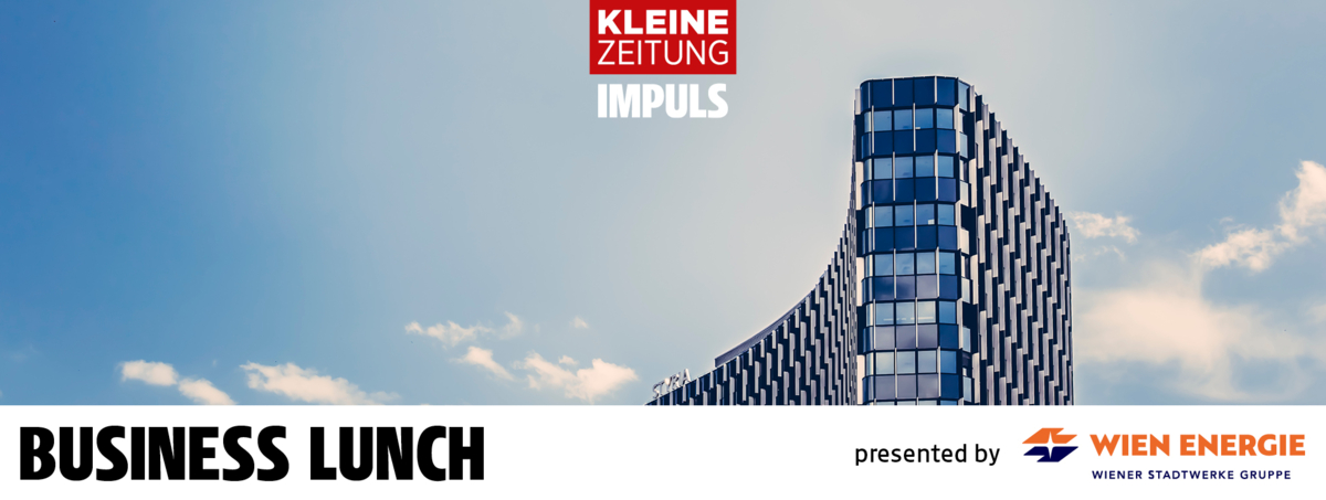 Header - KLEINE ZEITUNG Business Lunch presented by Wien Energie