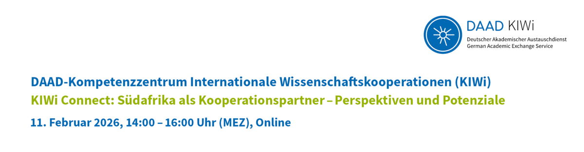 Header - KIWi Connect: Südafrika als Kooperationspartner – Perspektiven und Potenziale