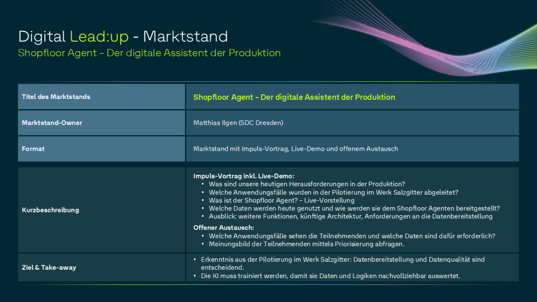 Shopfloor Agent - Der digitale Assistent der Produktion