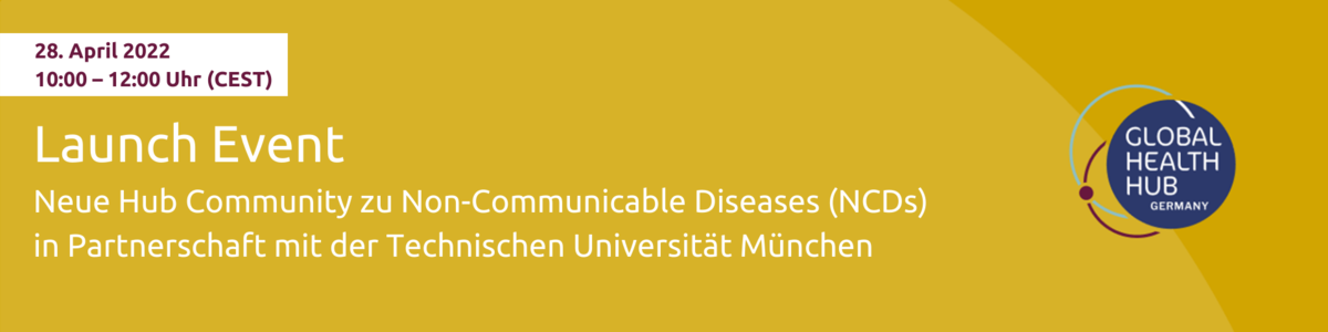 Header - Launch Event der Hub Community zu Non-Communicable Diseases
