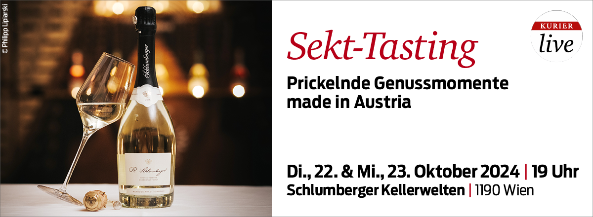 Header - KURIER live Tasting - Prickelnde Genussmomente made in Austria