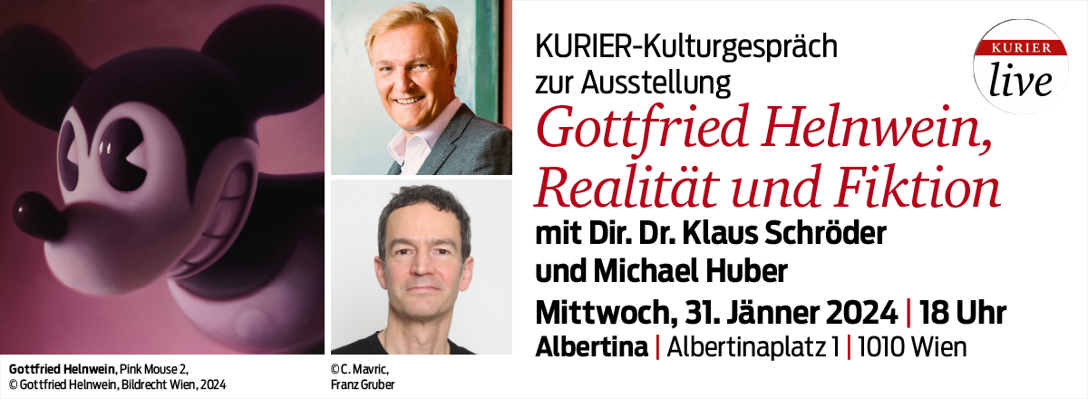 Header - KURIER live Talk zur Ausstellung Helnwein in der Albertina