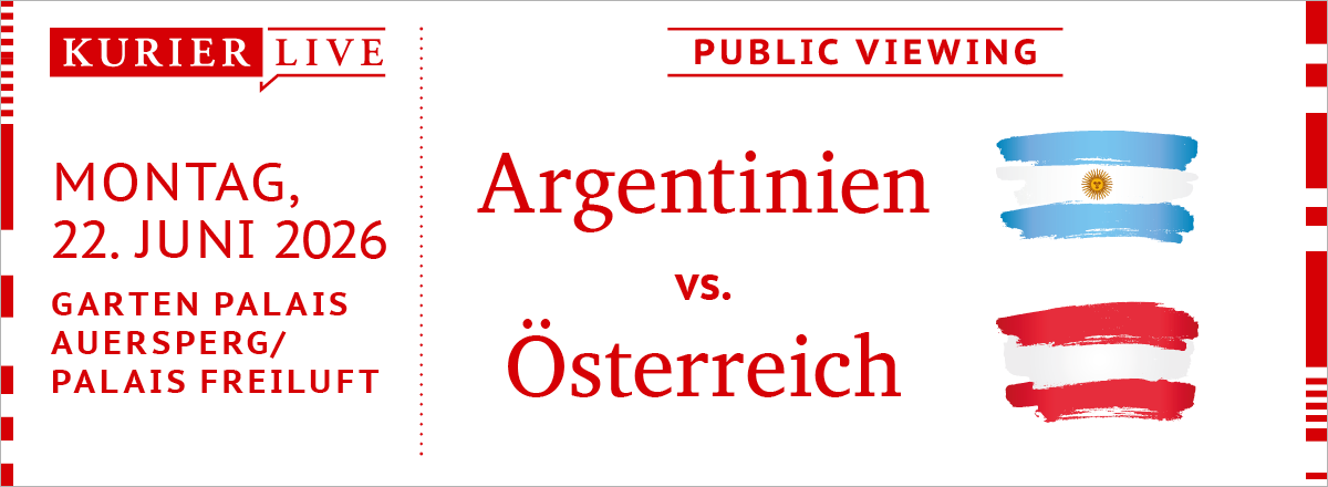 Header - KURIER live -  WM Public Viewing Argentinien : Österreich