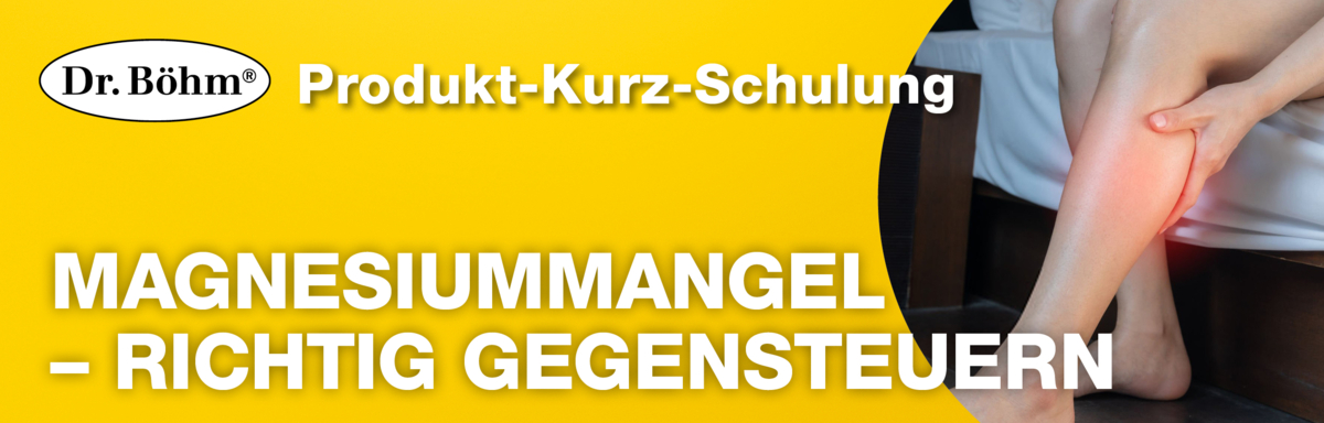 Header - Produkt-Kurz-Schulung: Magnesiummangel - richtig gegensteuern