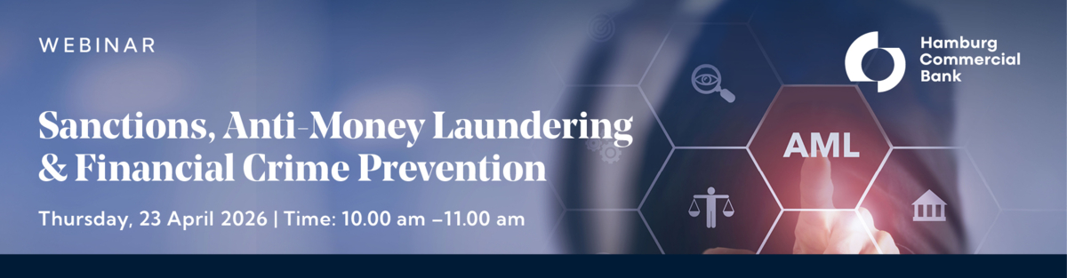 Header - Webinar: Sanctions, Anti-Money Laundering & Financial Crime Prevention