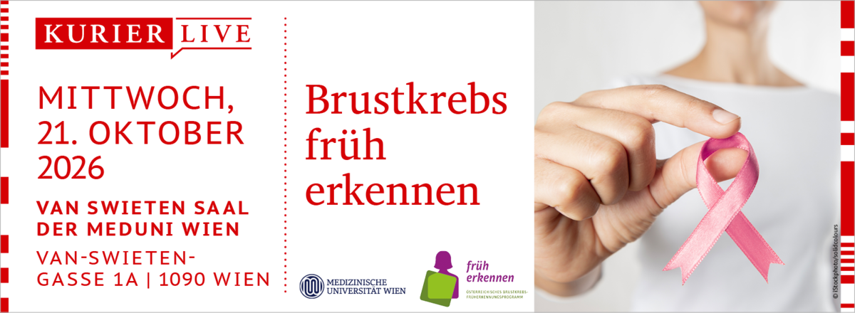 Header - KURIER live - Brustkrebs früh erkennen
