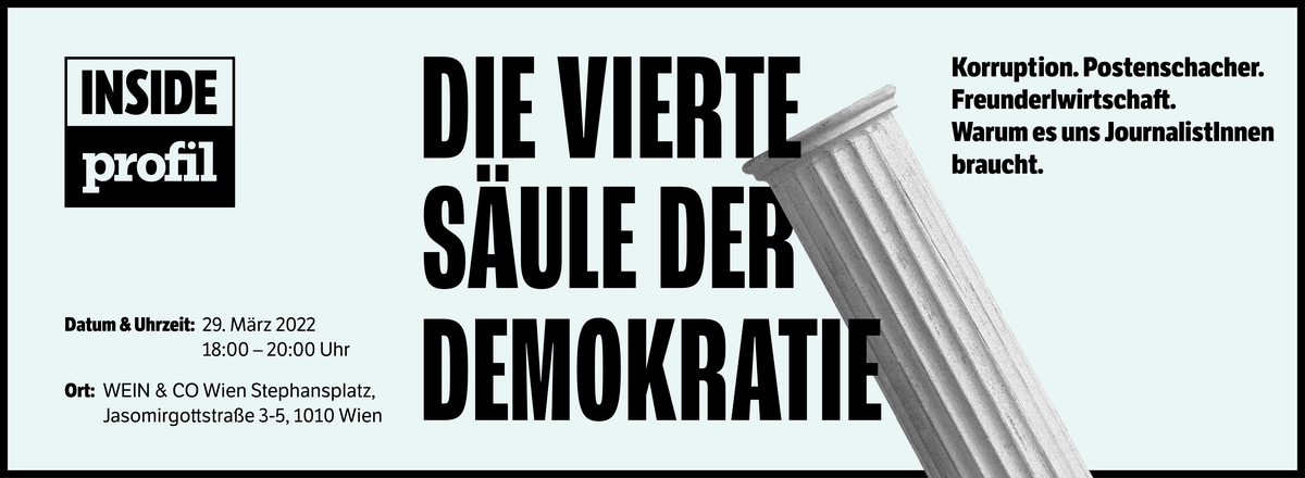 Header - profil INSIDE - Die vierte Säule der Demokratie