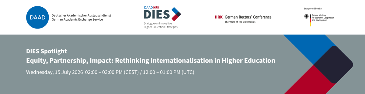 Header - DIES Spotlight | Equity, Partnership, Impact: Rethinking Internationalisation in Higher Education