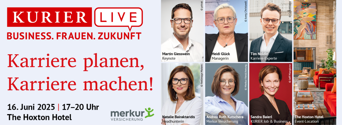 Header - KURIER LIVE | Business. Frauen. Zukunft - Neues wagen, Erfolg gestalten!