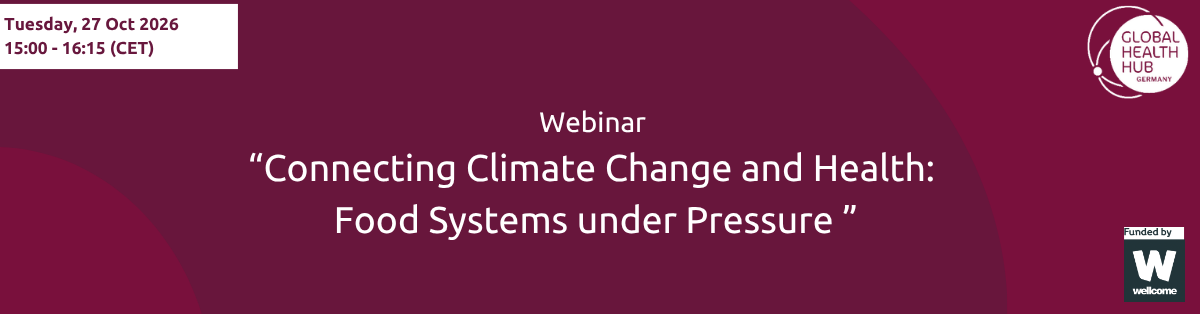Header - Connecting Climate Change and Health: Food Systems under Pressure