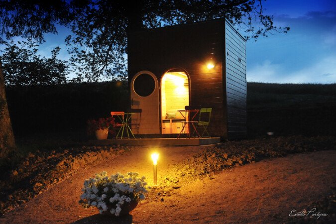 Dôme romantique, 2 voyageurs, avec jardin