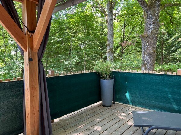 Cabane romantique, 2 chambres, avec jardin