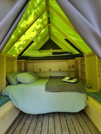 Cabane romantique, 1 chambre, avec jardin