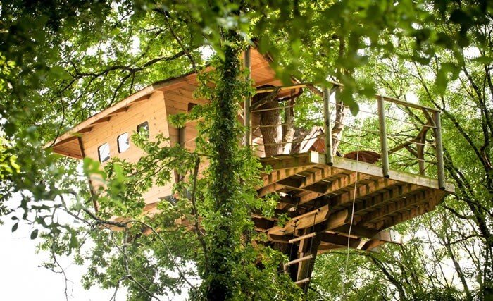 Cabane dans les arbres romantique, 1 chambre, avec jardin