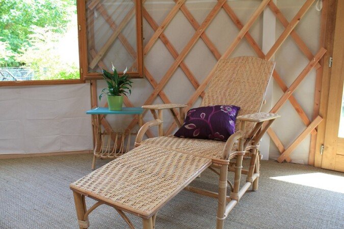 Yourte 1 chambre, avec jardin