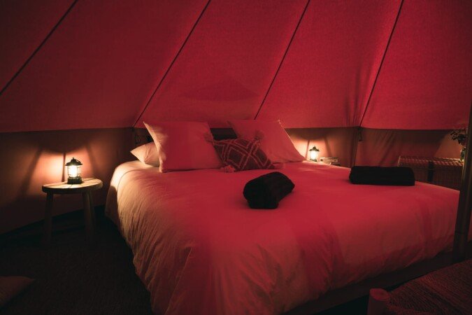 Tente 1 chambre, avec jardin