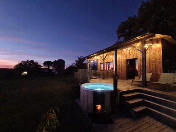 Cabane 2 chambres, avec jardin
