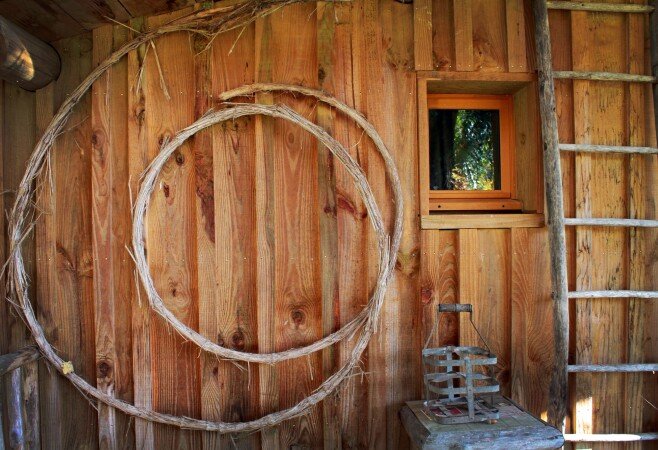 Cabane 2 chambres, avec jardin