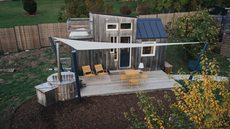 Hébergement insolite romantique, 1 chambre, avec jardin