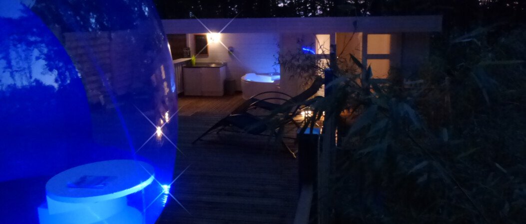 Bulle romantique, 2 voyageurs, avec jardin