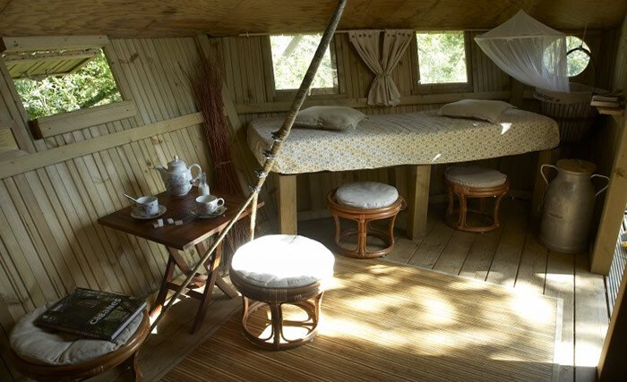 Cabane dans les arbres de charme, 1 chambre, avec jardin