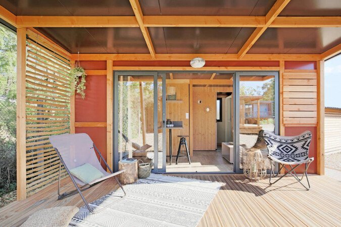 Chalet moderne, 1 chambre, avec jardin