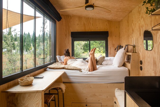 Tente romantique, 1 chambre, avec jardin