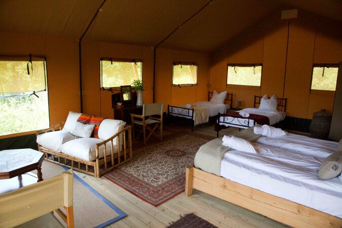 Tente 1 chambre, avec jardin