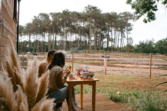 Roulotte 1 chambre, avec jardin