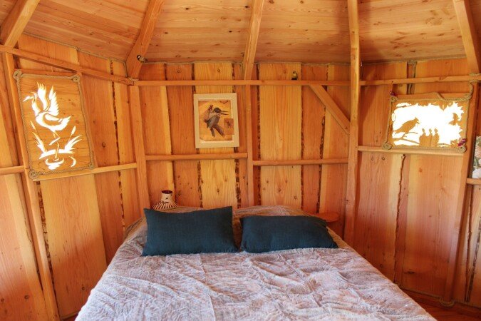 Cabane dans les arbres romantique, 1 chambre, avec jardin