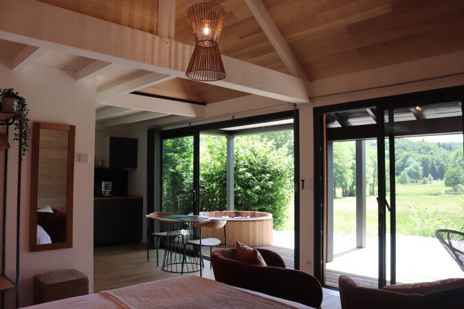 Hébergement insolite romantique, 1 chambre, avec jardin