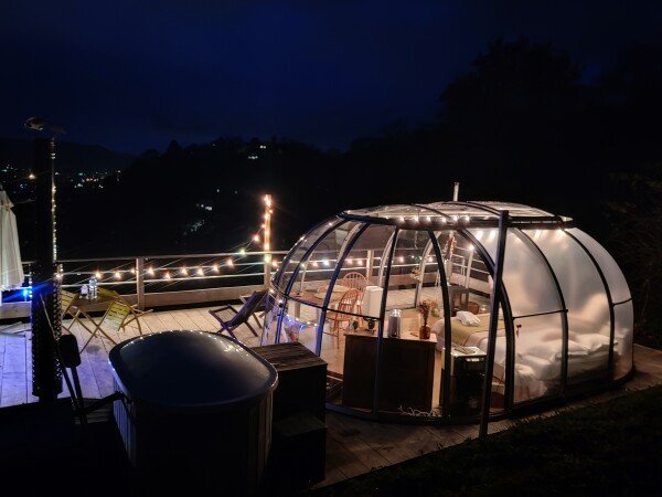 Dôme 1 chambre, avec jardin