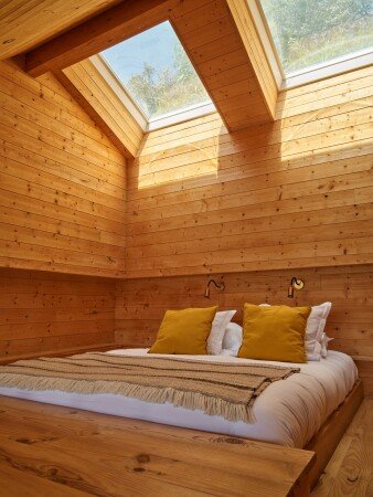 Cabane végétalisée confortable, 1 chambre, avec jardin