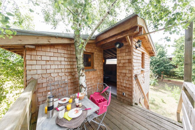 Cabane confortable, 1 chambre, avec jardin