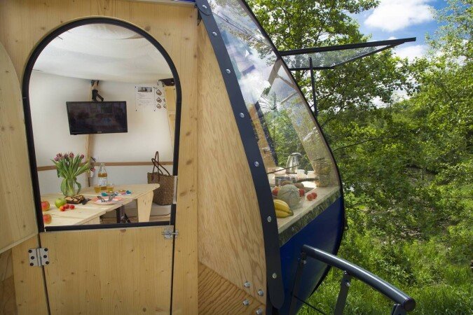 Hébergement insolite 4 voyageurs, avec jardin