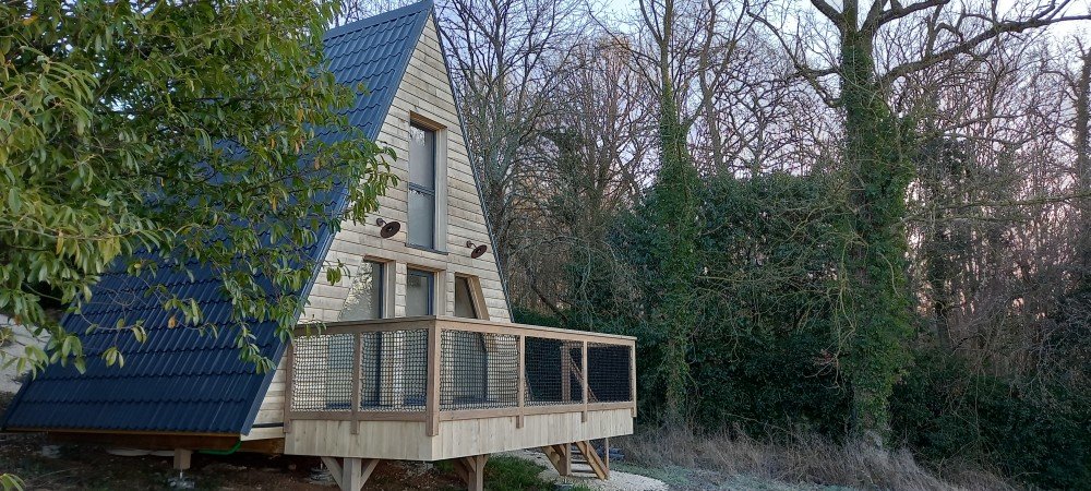 Cabane 2 chambres, avec jardin