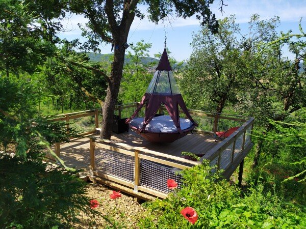 Tente 2 voyageurs, avec jardin