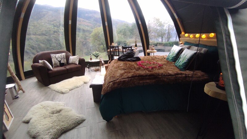 Dôme 1 chambre, avec jardin