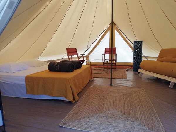 Tente 1 chambre, avec jardin