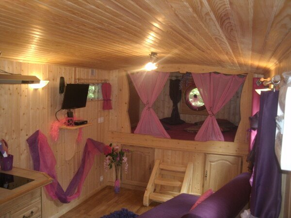 Roulotte 1 chambre, avec jardin