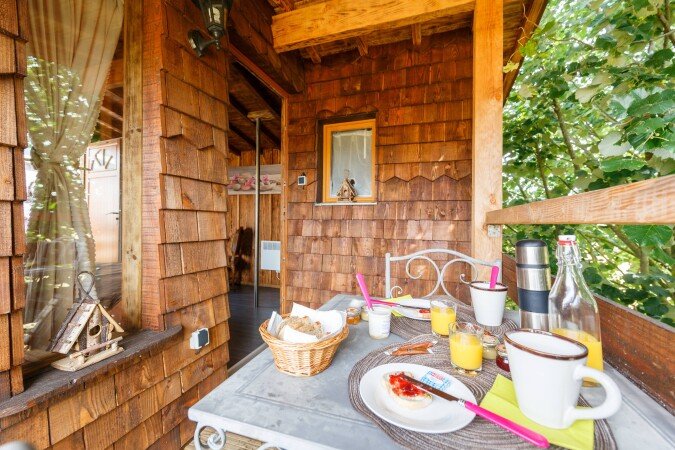 Cabane romantique, 1 chambre, avec jardin