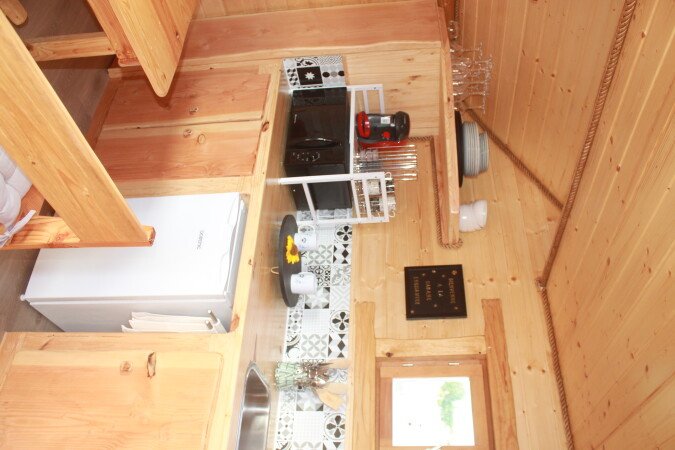 Cabane 2 chambres, avec jardin