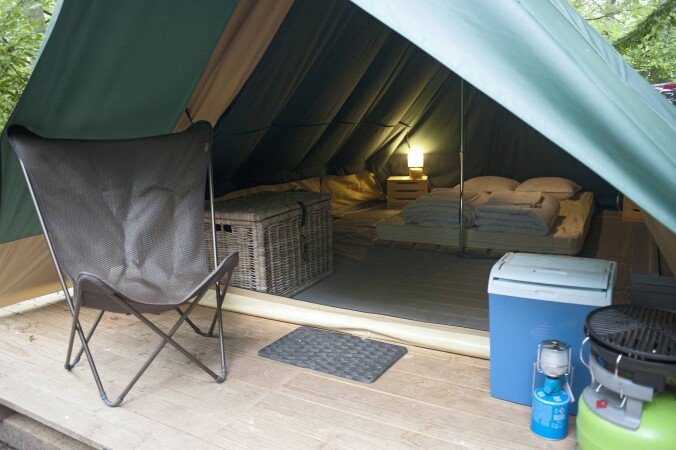 Tente romantique, 1 chambre, avec jardin