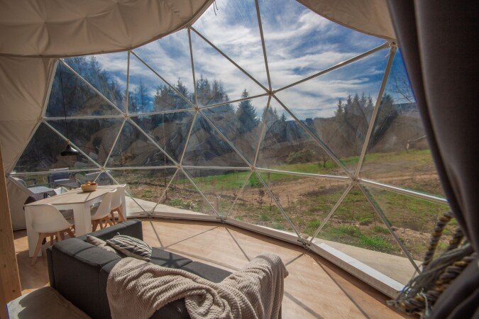 Dôme 2 chambres, avec jardin