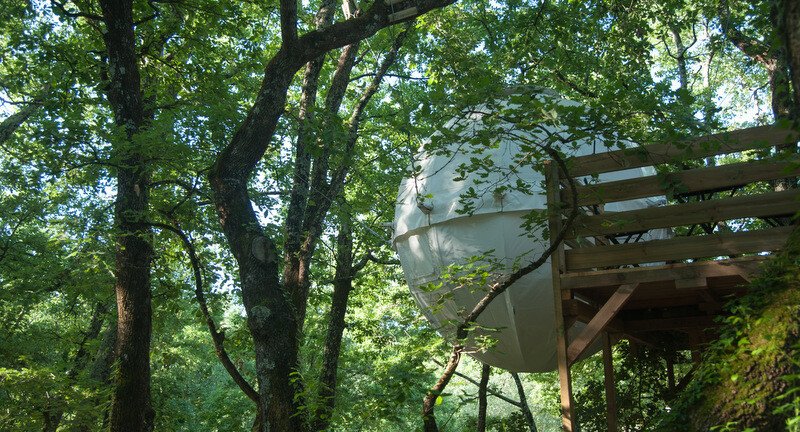 Tente 1 chambre, avec jardin