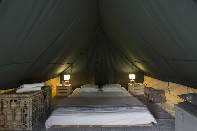 Tente romantique, 1 chambre, avec jardin