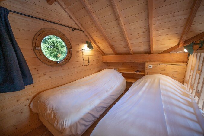 Cabane romantique, 2 chambres, avec jardin